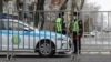 Kazakhstan. Police officers near the place where the rally was held. Almaty, November 14, 2020